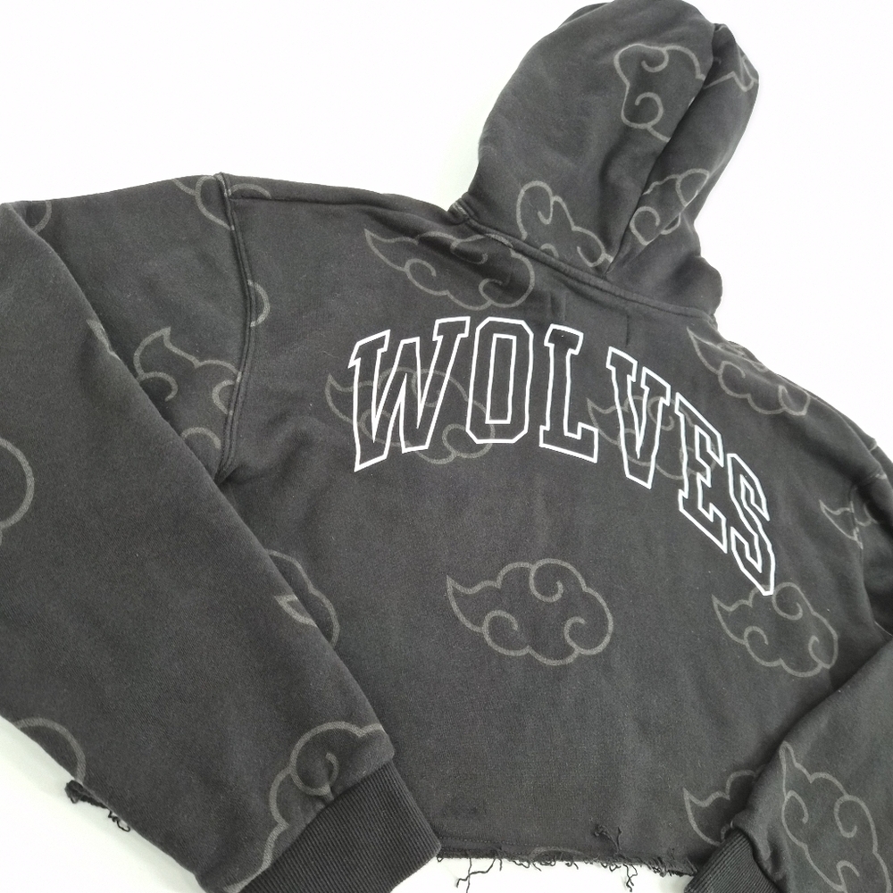 Darc Sport Black Cropped Naruto Floating Hoodie Size L - Picture 6 of 9